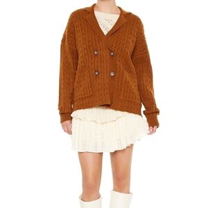 Forever 21 Cardigan Sweater Double Breasted